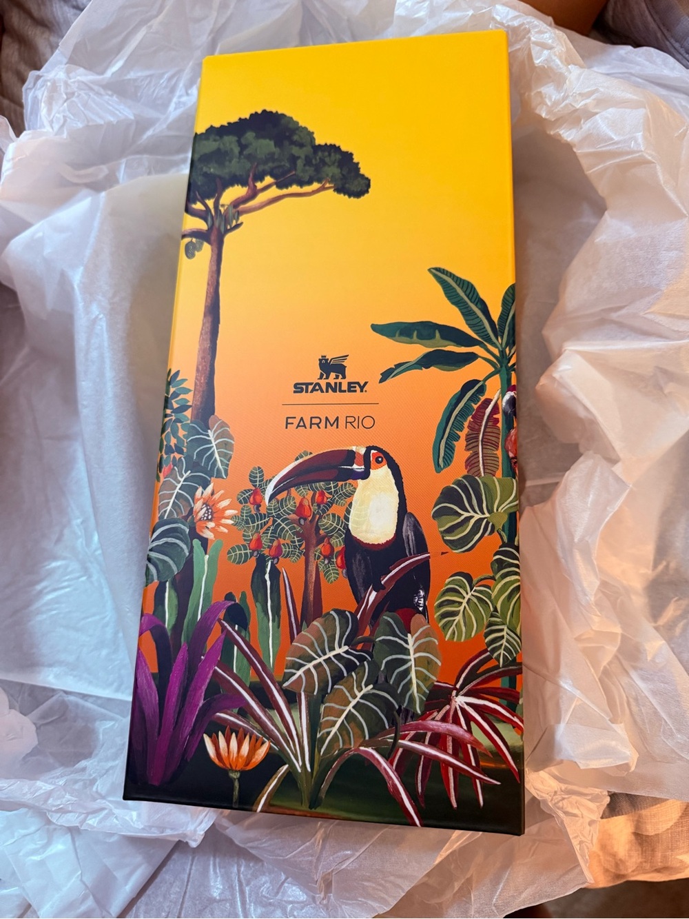 Stanley x FARM Rio New In Box 40 oz. Quencher Tumbler with Toucan Charm